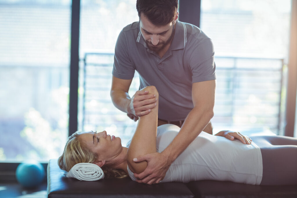 Chiropractic care - shoulder mobilization