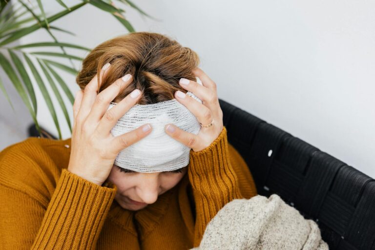 person with concussion